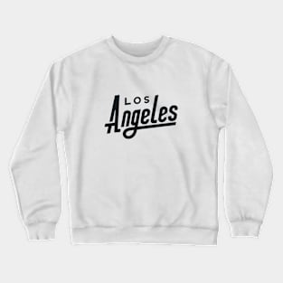 Los Angeles - Minimalist Retro Typography Art Crewneck Sweatshirt